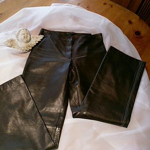 Adrienne Vittadini Italian leather pants